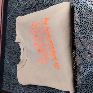 Be intentional every day- beige & neon orange